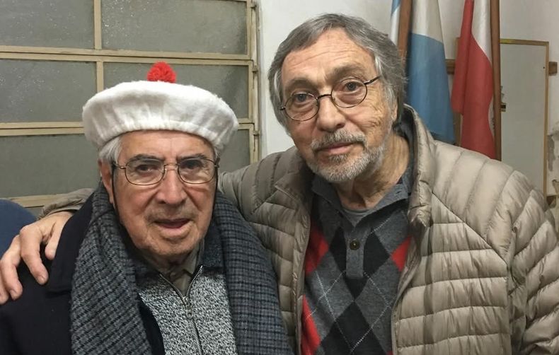 Jos&eacute; P&eacute;rez junto a Luis Brandoni, actor y referente de la UCR.