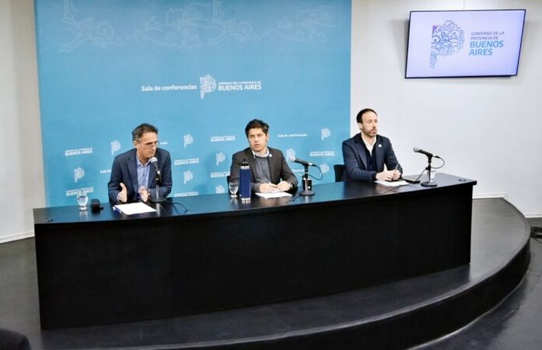 CONFERENCIA DE PRENSA. Kicillof anunció que buscará herramientas para continuar las obras paralizadas.