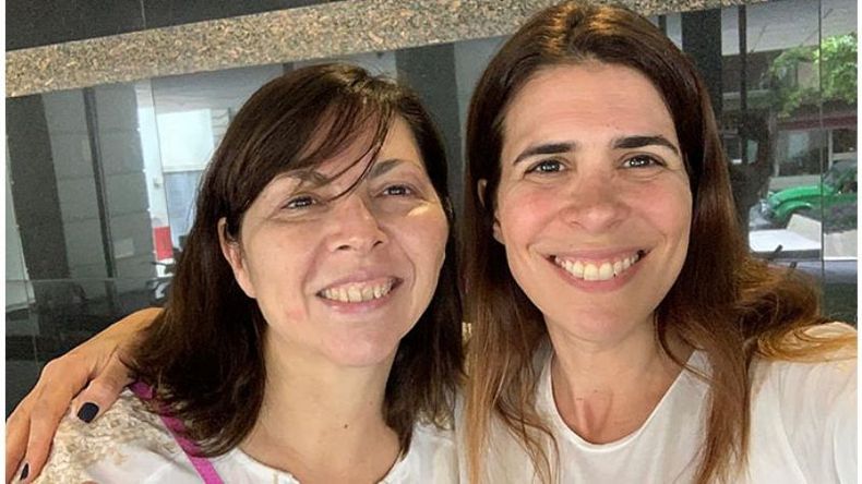 ALBUM. “¡Enorme compañera! Felicitaciones @sbatakis”, tuiteó Soledad Peralta..