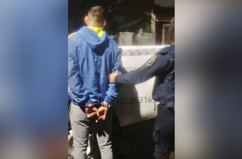 DETENIDO. El sujeto amenazó con prender fuego la vivienda que compartía con su familia.&nbsp;
