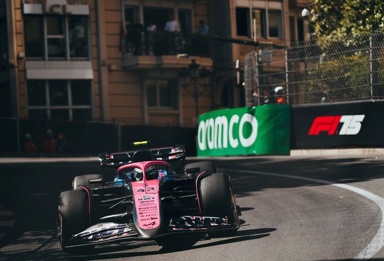 Colapinto en las calles de Montecarlo.