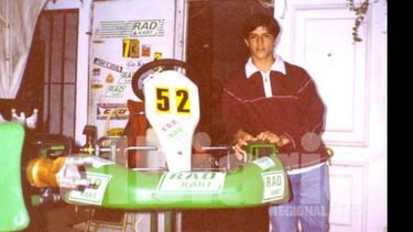 Primera foto que El Diario publicó de Rossi en 1999, en el karting..
