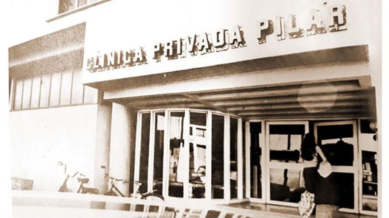 La desaparecida Clínica Privada de Pilar, en la década del 80..