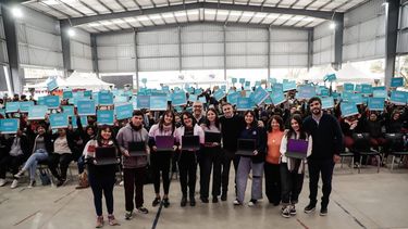 Con todos. Federico Achával destacó las netbooks como herramientas para la educación.&nbsp; 