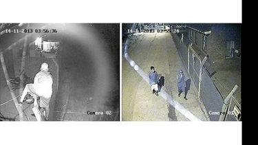 Las cámaras tomaron el momento en que ingresan al predio del hogar..
