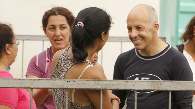 REELECCIÓN. Ducoté, el sábado, en Lagomarsino. Va por otros 4 años..