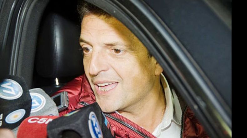 CUMBRE. Sergio Massa se reunió en San Miguel con los que siguen firmes..