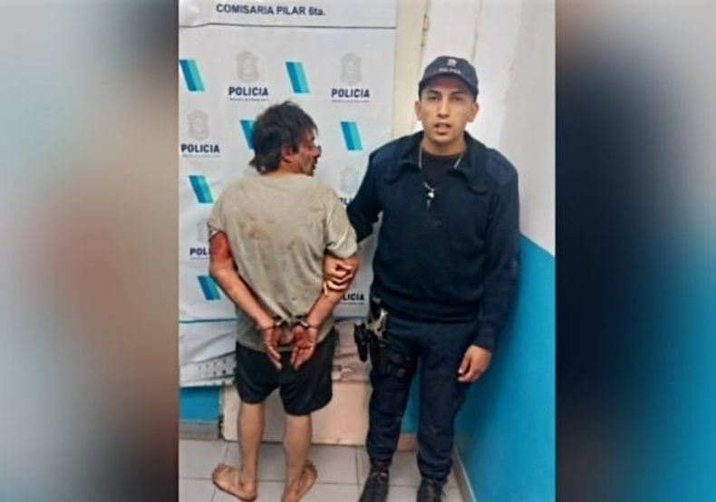 Día de la madre violento: el detenido tiene 41 años y está acusado de provocar destrozos dentro de la casa de su mamá.&nbsp;