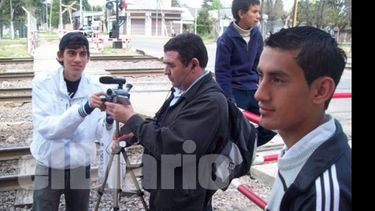 Rodaje del corto “Gatillo navideño”..