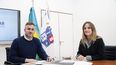 Federico Achával y Malena Galmarini hablaron sobre las futuras obras de Aysa en Pilar.&nbsp;