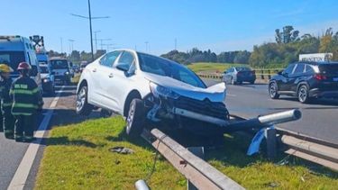 El accidente ocurrió a la altura del kilómetro 45,5 sentido al norte