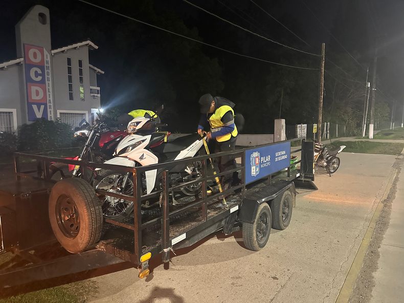 MOTOS SECUESTRADAS. Pertenecen a un control sobre la Ruta 26.