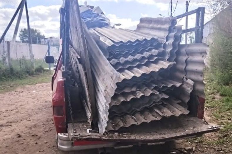 Las chapas fueron robadas de un terreno del barrio De Vicenzo.&nbsp;
