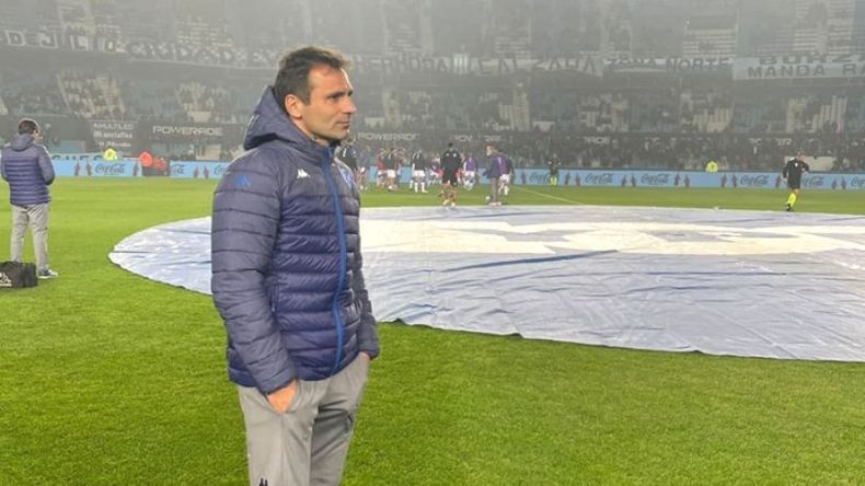 MONUMENTAL. Pepe Vázquez el día que visitó la cancha de River por la Copa Libertadores..