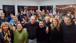 ENCUENTRO. Fue en el local que Evolución Radical tiene en Villa Rosa.