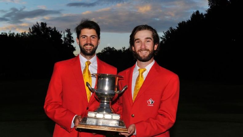 Epígrafe: Savoie y Whalen, campeones de la 46ª Copa Tailhade..