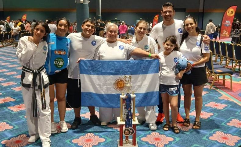 La delegación completa de Pilar en Estados Unidos.