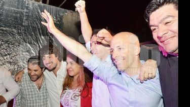 (Ale Cano / Fredy Caballero). Nicolás Ducoté en pleno festejo..