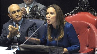 SEGURIDAD. Vidal destacó el trabajo de la Policía bonaerense..