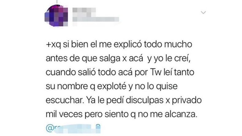 RETRACTACIÓN. Una joven dio marcha atrás con su denuncia pública..