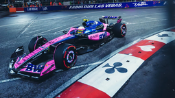 POCA FORTUNA EN LAS VEGAS. El Alpine de Franco Colapinto sufrió daños por un toque y penó casi toda la carrera.