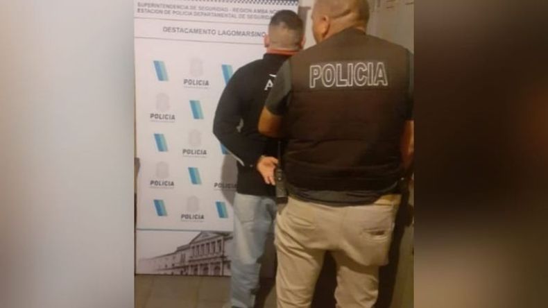 El sujeto fue detenido en una vivienda de Lagomarsino. .