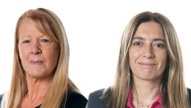 CHARLA. Este lunes, con Margarita Stolbizer y Danya Tavela.