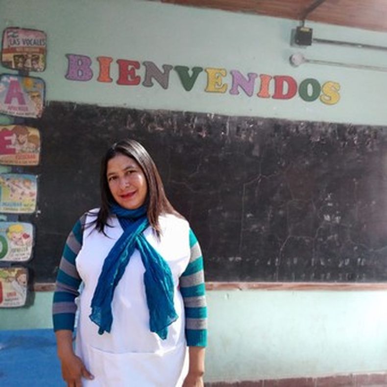 Gloria Cisneros es maestra rural del Chaco. (Clarín).