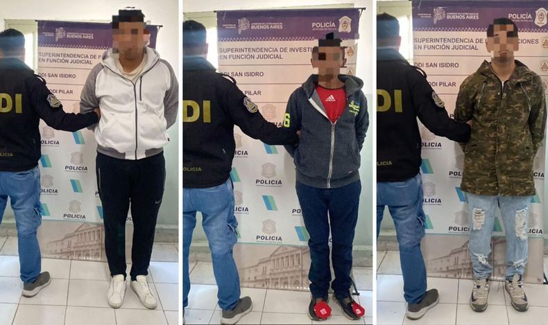 TRES DETENIDOS. Todos cayeron tras una serie de allanamientos en Don Torcuato.&nbsp;