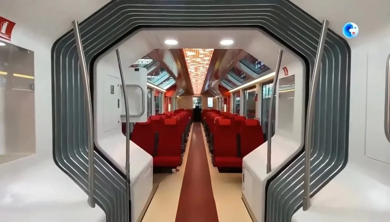 Cada formación del tren solar podrá llevar a 72 personas. (Prensa Gob. Jujuy)..webp