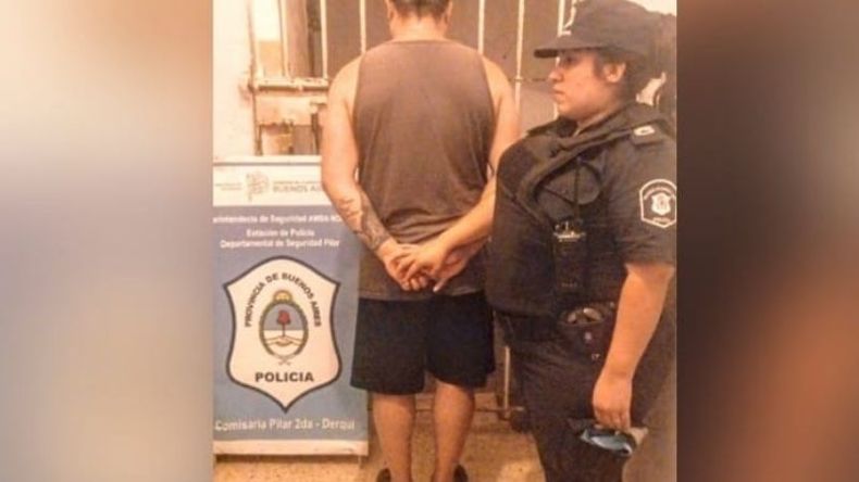 El detenido es oriundo del barrio Toro de Presidente Derqui. .