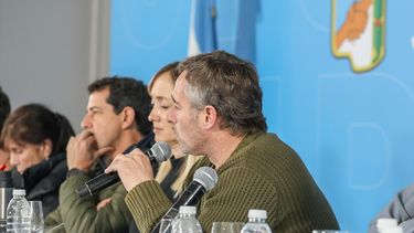 CUMBRE. Achával participó de la reunión en la sede del PJ nacional.