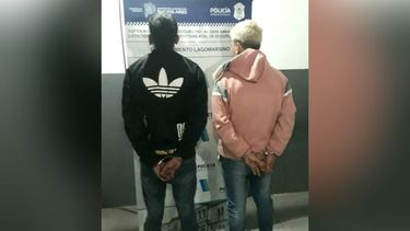 DETENIDOS. Tienen 20 y 30 años de edad y viven en Luis Lagomarsino.