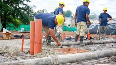 AVANCE. La Secundaria Nº28 es una de las ocho escuelas que está construyendo el Municipio.