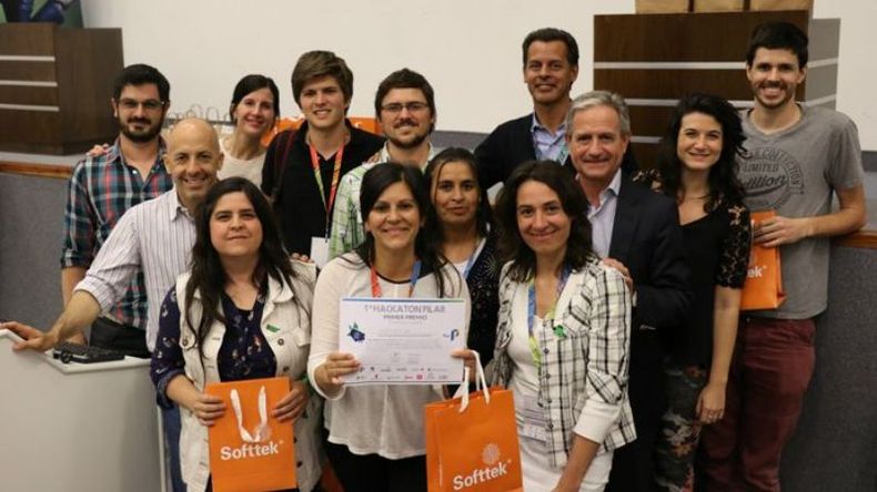 GANADORES. Una app para reutilizar se quedó con el primer premio de la jornada..
