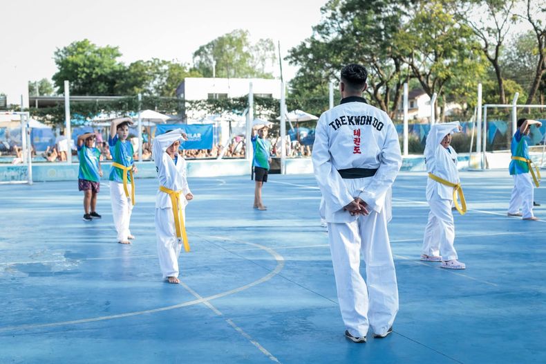 TAEKWONDO. Una de las 16 disciplinas que pueden practicarse.