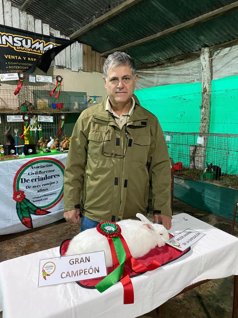 PABLO GÓMEZ. El expositor pilarense busca repetir el premio obtenido el año pasado en La Rural. 
