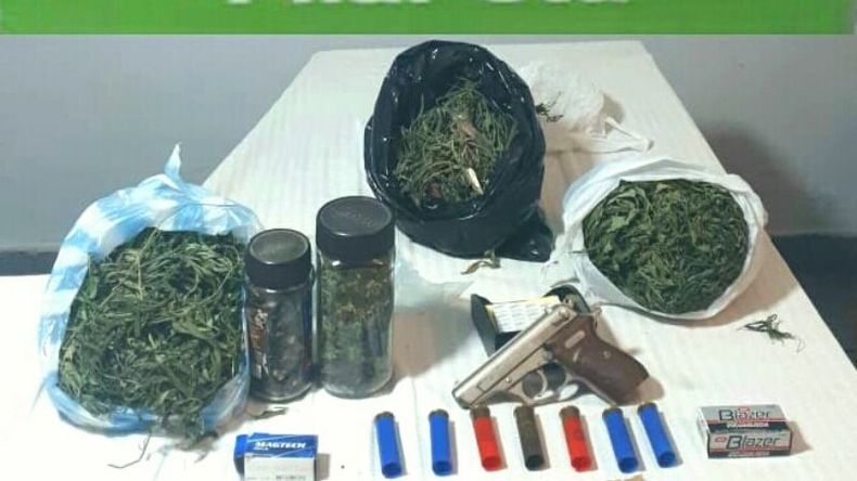 Lo secuestrado en la casa del detenido..