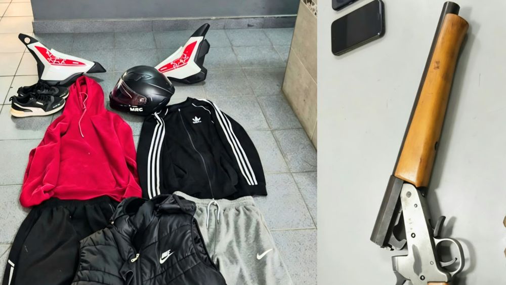 En un allanamiento, detuvieron a un ladrón que asaltó a un motociclista a mano armada