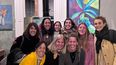 ACOMPAÑADA. Gabriela López Herrero (abajo, al centro) recibió a una gran cantidad de público en la inauguración de su galería de arte. ACOMPAÑADA. Gabriela López Herrero (abajo, al centro) recibió a una gran cantidad de público en la inauguración de su galería de arte.