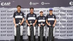 CAMPEÓN. El cuarteto de Ellerstina que logró la Copa de Oro en la sede de Pilar
