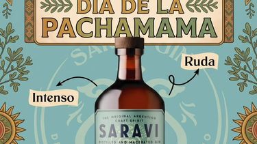 GIN CON RUDA. La creación más reciente de Saraví Gin cuesta $18.500.