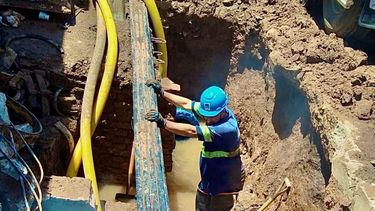 OBRA. Los trabajos ya fueron finalizados y empieza a normalizarse el servicio.
