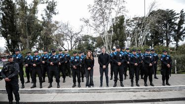 DIVISIÓN DEL VISO. Federico Achával presentó los nuevos agentes de la Guardia Urbana.