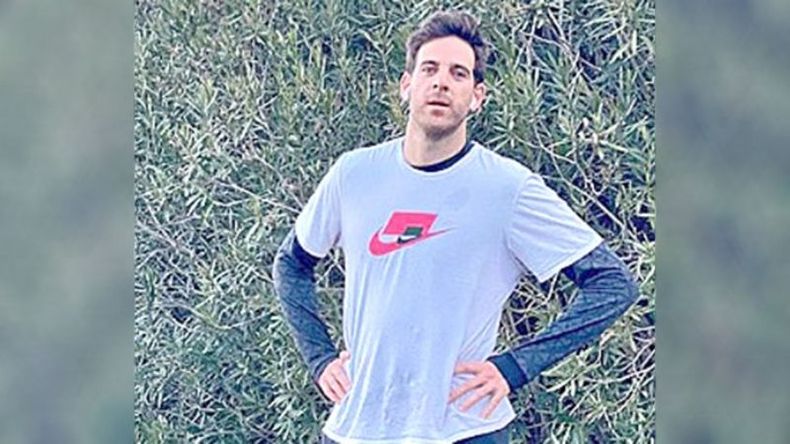 RUNNER. Juan Martín Del Potro publicó en su Instagram la foto tras su salida a correr..
