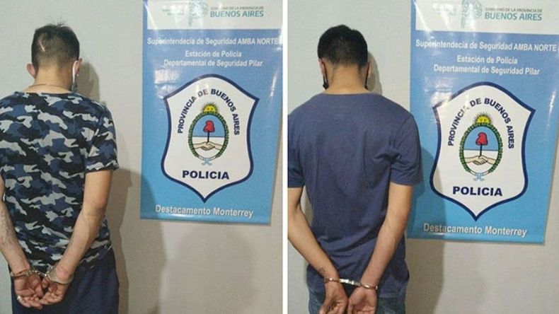 ESPOSADOS. Los detenidos son mayores de edad. .