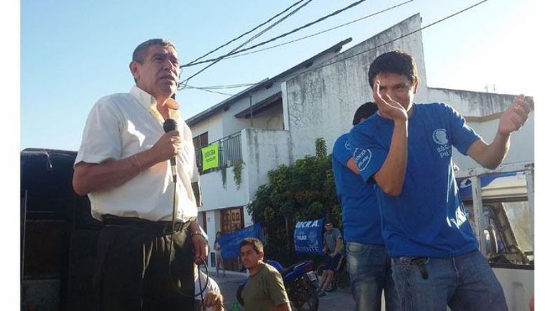 GRACIAS. Sánchez les agradeció a los trabajadores por el apoyo..