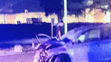 IMPACTO. Uno de los vehículos involucrados. El accidente ocurrió en el kilómetro 49 de Panamericana.
