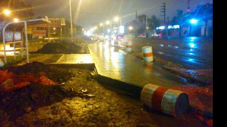 OBRAS. Las dársenas sobre ruta 8, uno de los proyectos de La Lonja..