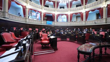 SENIVACÍO. Así estaba el recinto al inicio de la sesión postergada.&nbsp;